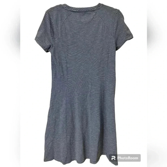 Toad&Co Marley blue striped A line minidress - Picture 3 of 4